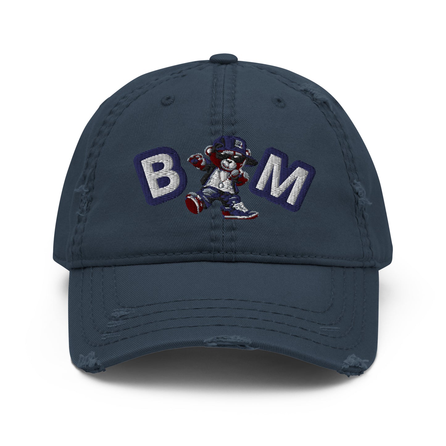 Bear Minimal Distressed Dad Hat