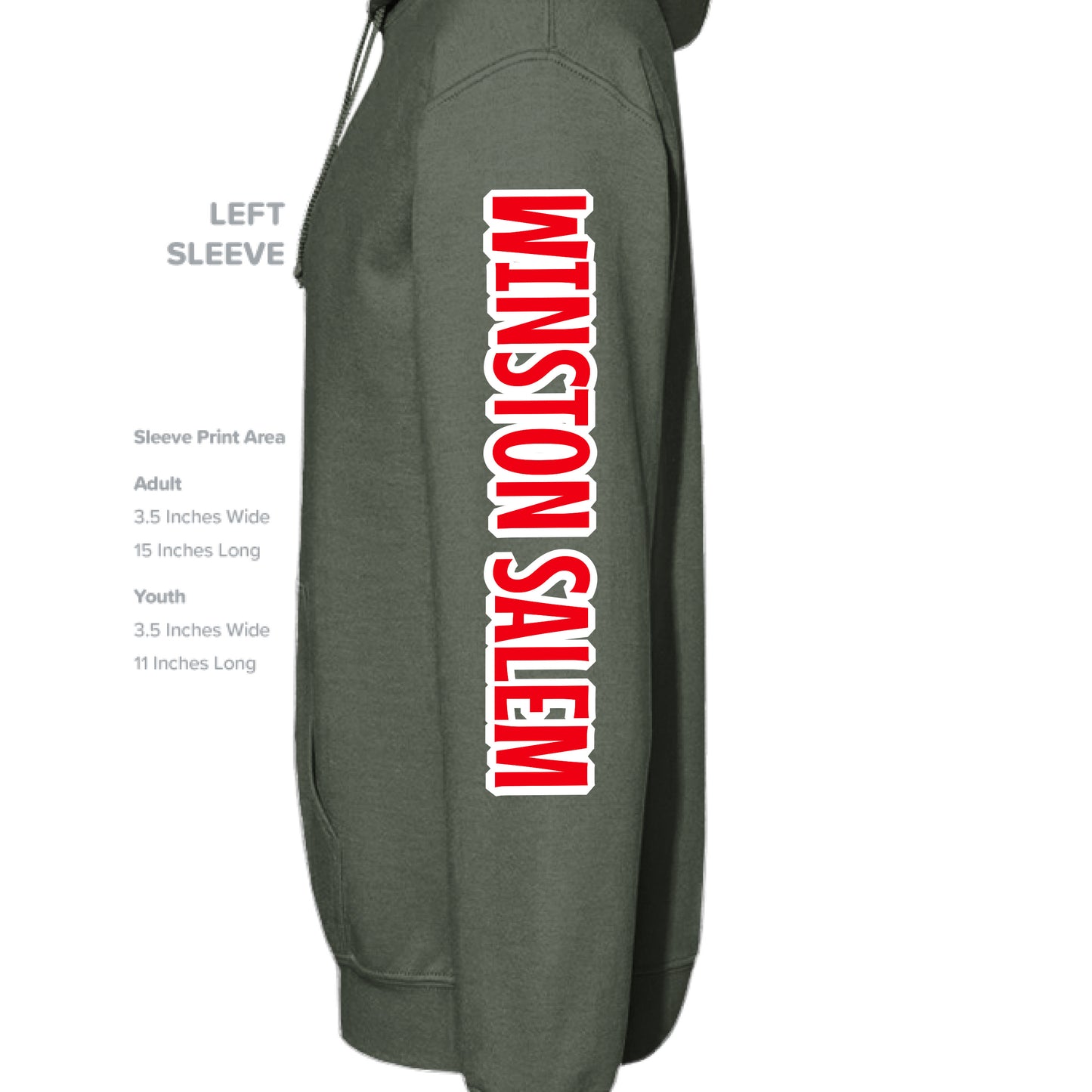 MILITARY GREEN - SLEEVE_LEFT