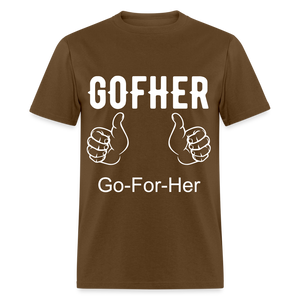 Gofher Unisex Classic T-Shirt - brown