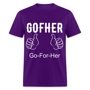 Gofher Unisex Classic T-Shirt - purple