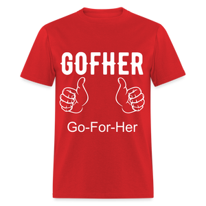 Gofher Unisex Classic T-Shirt - red