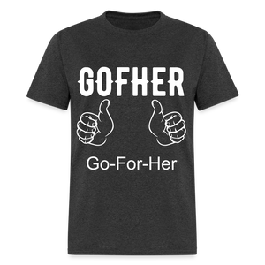 Gofher Unisex Classic T-Shirt - heather black