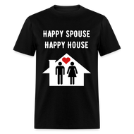 Happy Spouse Fitted Cotton/Classic T-Shirt - black