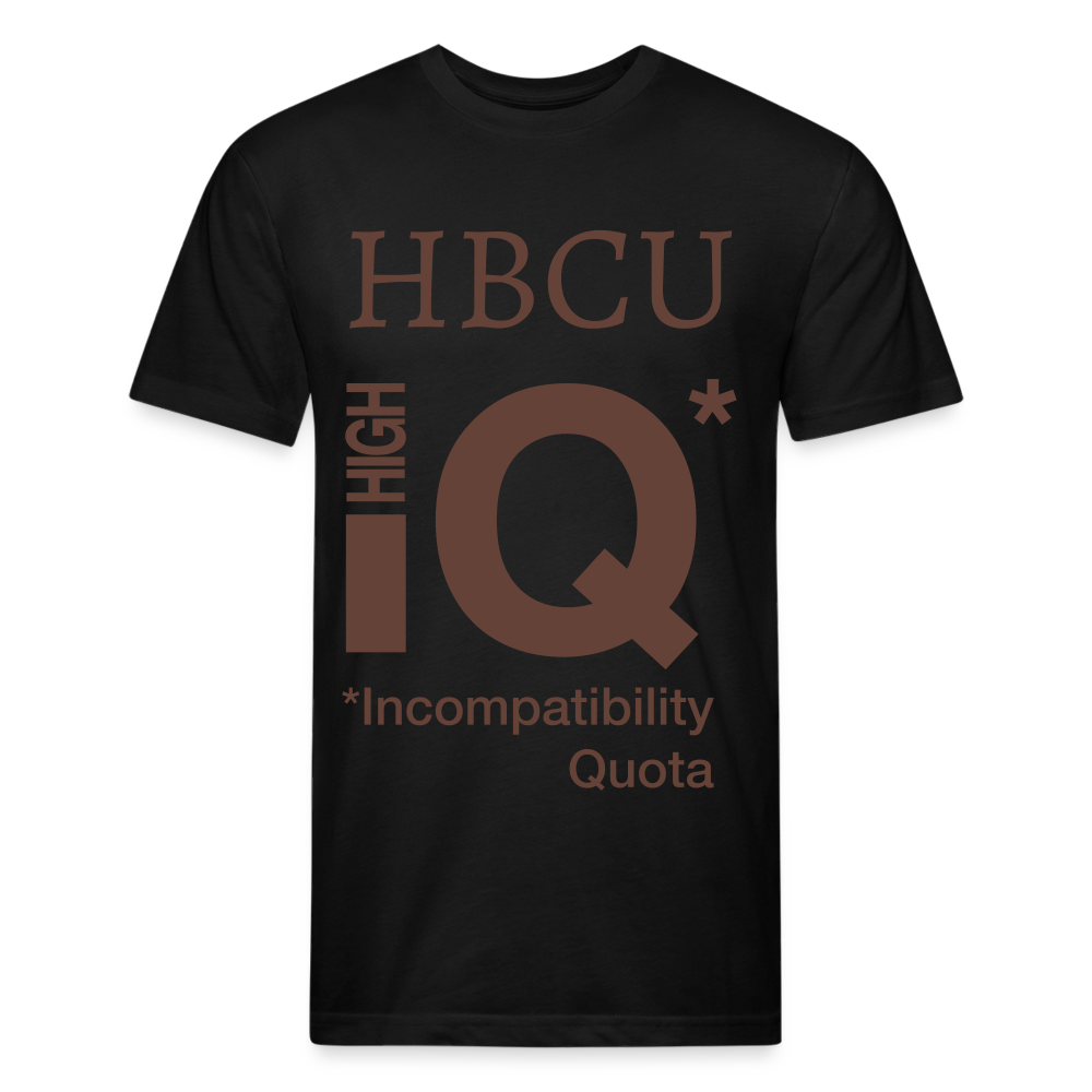 HBCU IQ Fitted Cotton/Poly T-Shirt by Next Level - black