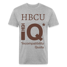 Load image into Gallery viewer, HBCU IQ Fitted Cotton/Poly T-Shirt by Next Level - heather gray