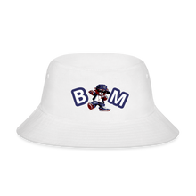 Load image into Gallery viewer, Bear Minimal Bucket Hat - white
