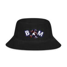 Load image into Gallery viewer, Bear Minimal Bucket Hat - black