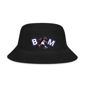 Bear Minimal Bucket Hat - black