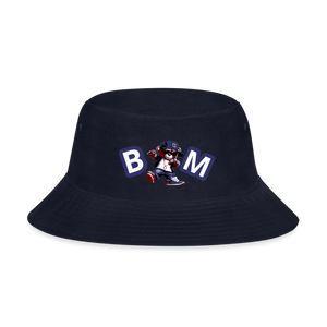 Bear Minimal Bucket Hat - navy