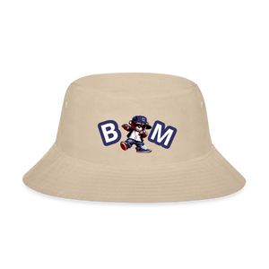 Bear Minimal Bucket Hat - cream