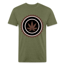 Load image into Gallery viewer, Smoke Fitted Cotton/Poly T-Shirt by Next Level - heather military green