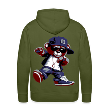 Load image into Gallery viewer, Bear Minimal Premium Hoodie DTF - olive green