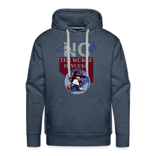 Load image into Gallery viewer, North Carolina - The World Is Yours Premium DTF Hoodie by Bear Minimal - heather denim