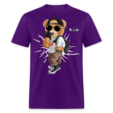 Load image into Gallery viewer, Cool Teddy Classic T-Shirt by Bear Minimal - purple