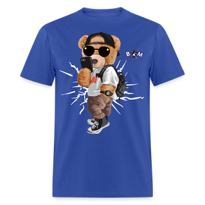 Cool Teddy Classic T-Shirt by Bear Minimal - royal blue