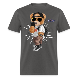 Cool Teddy Classic T-Shirt by Bear Minimal - charcoal