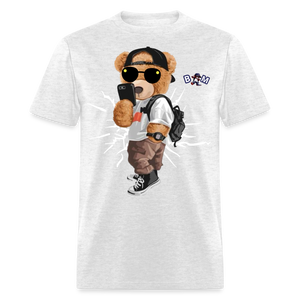 Cool Teddy Classic T-Shirt by Bear Minimal - light heather gray
