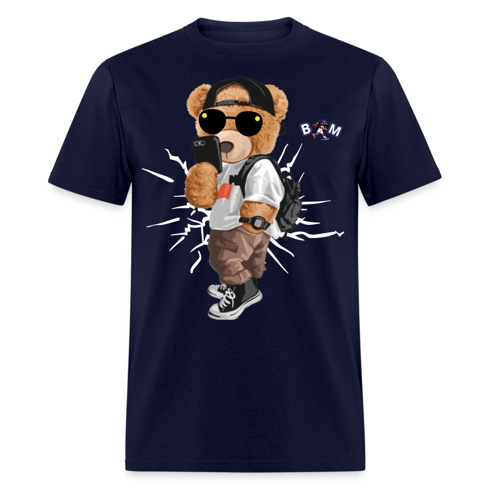 Cool Teddy Classic T-Shirt by Bear Minimal - navy