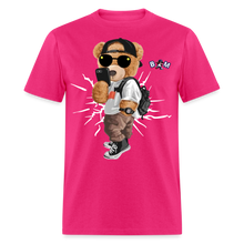 Load image into Gallery viewer, Cool Teddy Classic T-Shirt by Bear Minimal - fuchsia