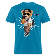 Load image into Gallery viewer, Cool Teddy Classic T-Shirt by Bear Minimal - turquoise