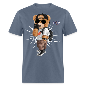 Cool Teddy Classic T-Shirt by Bear Minimal - denim