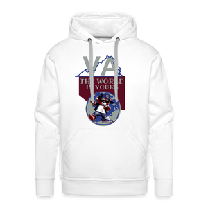 Virginia - The World Is Yours Premium Hoodie DTF by Bear Minimal - white