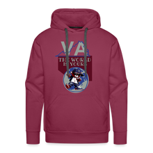 Load image into Gallery viewer, Virginia - The World Is Yours Premium Hoodie DTF by Bear Minimal - burgundy