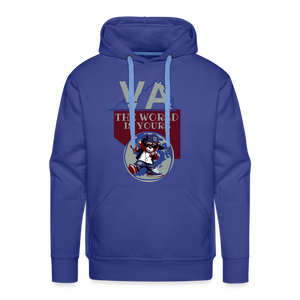 Virginia - The World Is Yours Premium Hoodie DTF by Bear Minimal - royal blue