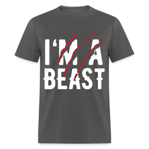 Beast Mode Classic T-Shirt Flex Velvety Vinyl - charcoal