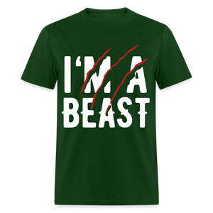 Beast Mode Classic T-Shirt Flex Velvety Vinyl - forest green