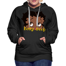 Load image into Gallery viewer, Betty Boop Head Shot Women’s Premium Hoodie DTF - black