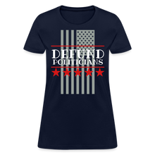 Load image into Gallery viewer, Defund Politicians Women&#39;s T-Shirt Flex Print (smooth) - navy