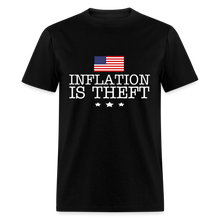 Load image into Gallery viewer, Inflation is theft Unisex Classic T-Shirt Flex Print (smooth) - black