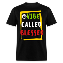 Load image into Gallery viewer, A Vibe Called Blessed Unisex Classic T-Shirt Flex Print (smooth) - black