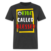 Load image into Gallery viewer, A Vibe Called Blessed Unisex Classic T-Shirt Flex Print (smooth) - heather black