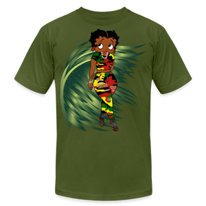 Island Betty Boop Classic T-Shirt DTF - olive