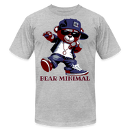 Bear Minimal  Classic T-shirt DTF by Bella - heather gray