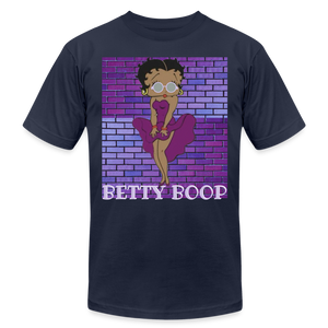 Betty Boop in Purple Brick DTF Classic T-Shirt - navy