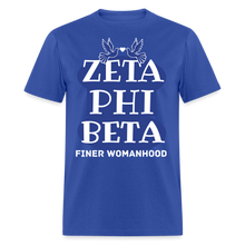 Load image into Gallery viewer, Finer Womanhood Flex Print (smooth) Classic T-Shirt - royal blue