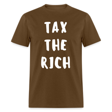Load image into Gallery viewer, Tax the Rich Classic T-Shirt Flex Print (smooth) - brown