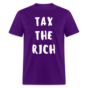 Tax the Rich Classic T-Shirt Flex Print (smooth) - purple