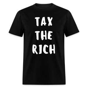 Tax the Rich Classic T-Shirt Flex Print (smooth) - black