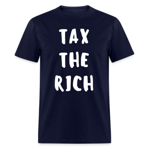 Tax the Rich Classic T-Shirt Flex Print (smooth) - navy