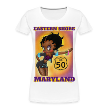 Load image into Gallery viewer, ES MARYLAND Betty Boop Women’s Premium T-Shirt DTF - white
