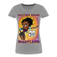 Load image into Gallery viewer, ES MARYLAND Betty Boop Women’s Premium T-Shirt DTF - heather gray