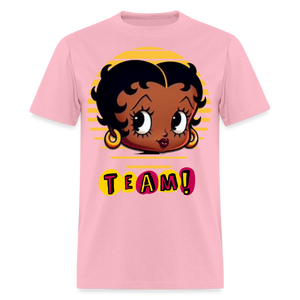 Team Boop Unisex Jersey T-Shirt by Bella + Canvas - pink