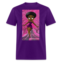 Load image into Gallery viewer, Afro Boop Purp &amp; Pink Classic T-Shirt - purple