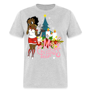 Merry Christmas Boop Classic T-Shirt DTG - heather gray