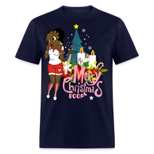 Load image into Gallery viewer, Merry Christmas Boop Classic T-Shirt DTG - navy