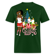 Load image into Gallery viewer, Merry Christmas Boop Classic T-Shirt DTG - forest green